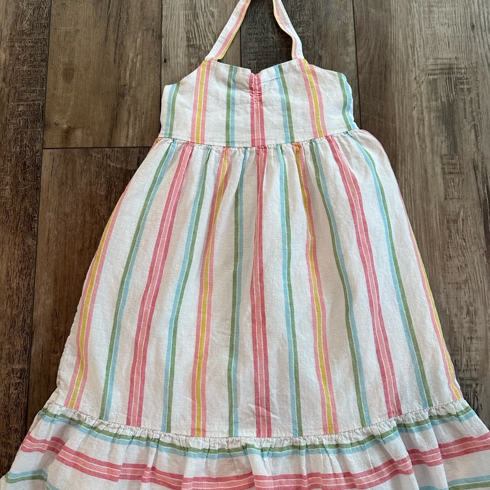 Janie and Jack Pink and Green Halter Sundress